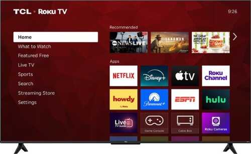 Rent to own TCL - 55" Class S55LR Series 4K UHD HDR LED Smart TV with Roku TV (2026)