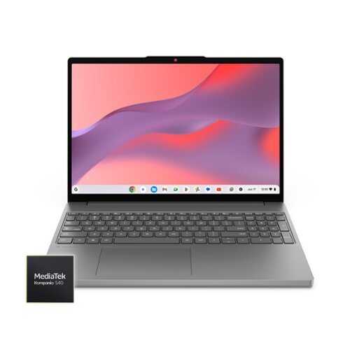 Rent to own Lenovo - Chromebook M 15.3" 2K Laptop - MediaTek Kompanio 540 2026 - 4GB Memory - 64GB Storage - Luna Grey