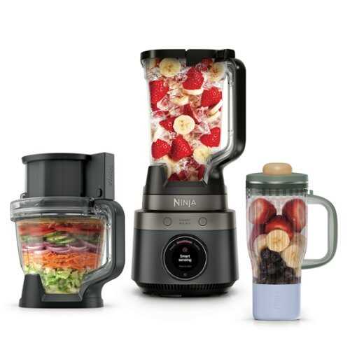Rent to own Ninja - CrushBOSS Intelligent 3-in-1 Blender, Tumbler, & Food Processor Combo - Onyx
