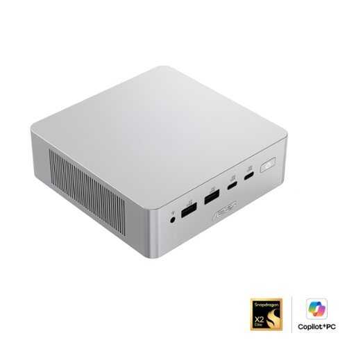 Rent to own ASUS - Ascent QN10 Mini PC - Snapdragon X2 Elite (2026) - Qualcomm Adreno X2-90 - 16GB Memory - 512GB Storage - Copilot+PC - Silver