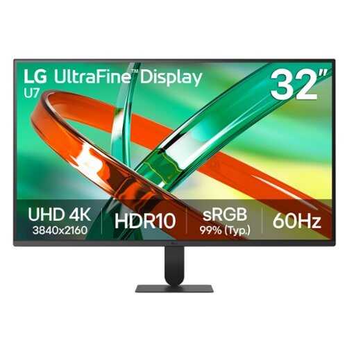 Rent to own LG - UltraFine 32" 4K UHD 60Hz Monitor HDR10 (HDMI, DisplayPort) - Black