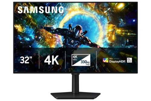 Rent to own Samsung - 32" Odyssey OLED G7 (G73SH) Dual Mode (4K UHD 165Hz, FHD 330Hz), 0.03 ms, NVIDIA Gsync & AMD FreeSync Premium Pro - Black