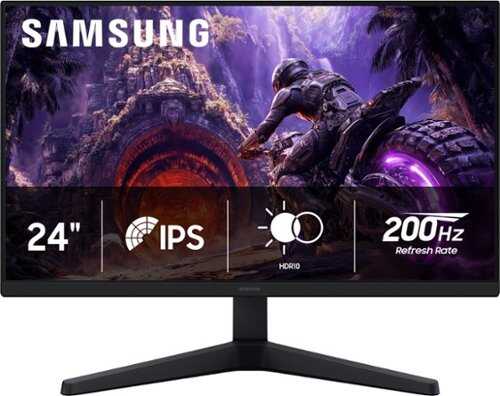 Rent to own Samsung - 24" Odyssey G3 (G30H) IPS FHD 200Hz 1ms AMD FreeSync Premium Gaming Monitor with HDR10 - Black