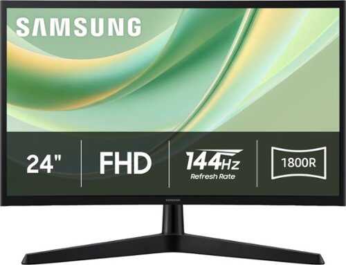 Rent to own Samsung - 24" G3 (G35H) FHD 144Hz 1ms AMD FreeSync Curved Monitor (HDMI, DisplayPort) - Black