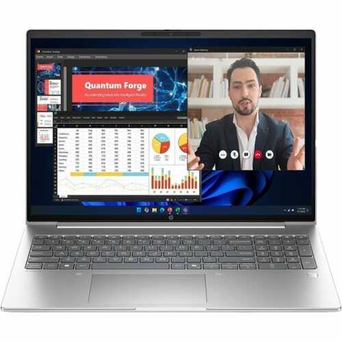 Rent to own HP - ProBook 4 G2a 16" IPS 1920 x 1200 (WUXGA) Laptop - AMD Ryzen AI 5 with 16GB Memory - 256 GB SSD - Pike Silver Aluminum, Gray