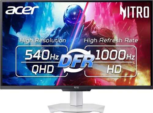 Rent to own Acer - Nitro 27" IPS WQHD 540Hz (Up to 1000Hz Refresh) AMD FreeSync Premium Gaming Monitor with HDR 600 (DisplayPort, 2 x HDMI) - White