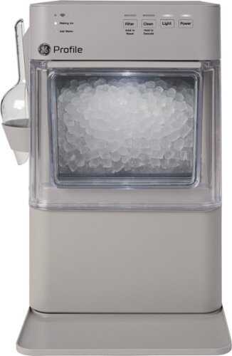 Rent to own GE Profile - Opal Mini Countertop Nugget Ice Maker, 36 lb Daily Ice Production - Stone Grey