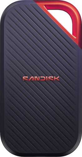 Rent to own SANDISK - 2TB Extreme PRO Portable SSD USB Type-C, USB4, up to 4000/3800 MBs R/W speeds, IP65 and up to 3-meter drop resistance - Black