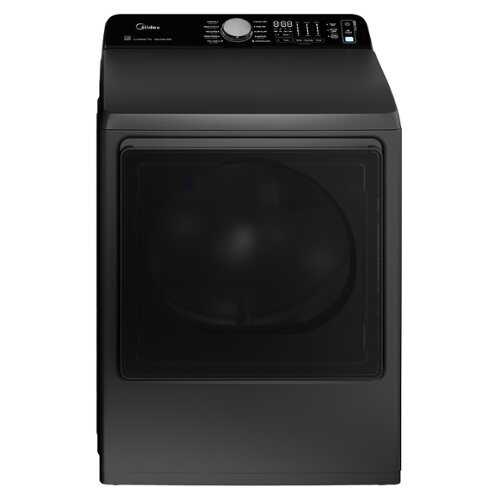 Rent to own Midea - 7.4 Cu. Ft. Extra-Large Capacity Gas Dryer with QuadSensor Dry - Charcoal Gray