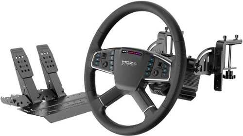 Rent to own Moza Racing - R5 Pro Truck Bundle for Windows (Pedals, Wheelbase, Steering Wheel & Clamp) - Black