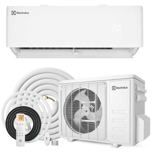 Rent to own Electrolux - 18000 BTU Ductless Mini Split AC/Heat System, 1000 Sq Ft, 24 SEER2 Inverter, 230V, WiFi - White
