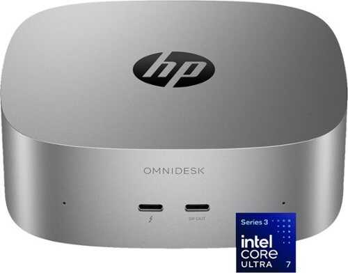 Rent to own HP - OmniDesk Mini Desktop PC - Intel Core Ultra 7 356H - 16GB Memory - 512GB SSD - Smoke Silver