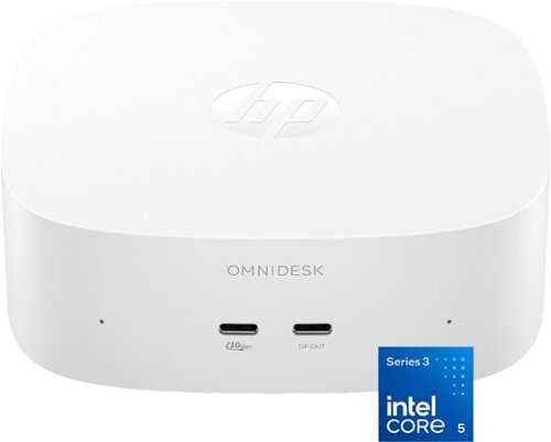Rent to own HP - OmniDesk Mini PC - Intel Core 5 315 - 8GB Memory - 512GB SSD - Cashmere White