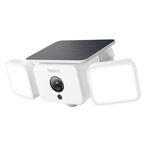 Rent to own Reolink - F310B Outdoor 2K 4MP Solar Security Floodlight Wireless Wi-Fi with Ultra-Wide Camera, Adaptive Lighting, 1000 Lumens - White