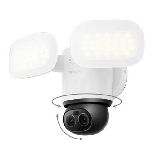 Rent to own Reolink - TrackFlex F850W 4K 8MP Dual-Lens Pan Tilt Floodlight Camera Wired Wi-Fi with Auto-Tracking, 6X Zoom, AI Smart Search - White