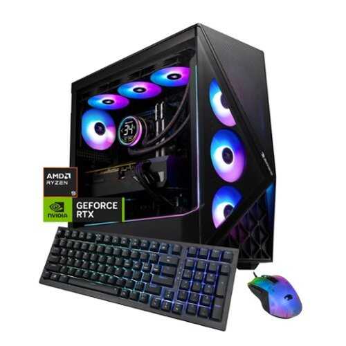 Rent to own iBUYPOWER - Slate Gaming Desktop PC - AMD Ryzen 9 9900X3D 2025 NVIDIA GeForce RTX 5070 12GB 32GB DDR5 1TB NVMe SSD Storage - Black
