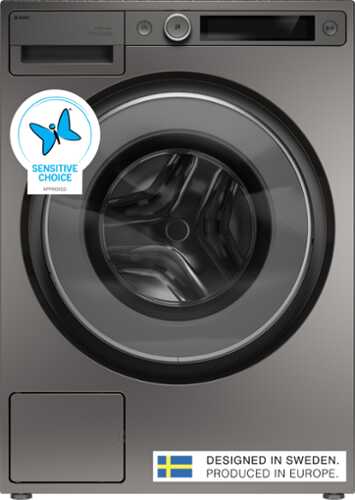 Rent to own Asko - 2.8 Cu.Ft. High-Efficiency Front Load Washer, Auto Dose, Steel Seal, 24.3 lb capacity, 1400 RPM max spin, Stackable - Titanium