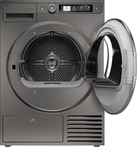 Rent to own Asko - 5.2 cu. ft. Stackable Electric Vented Dryer - Butterfly Drying System, Soft Drum Technology, 18 Programs – - Titanium