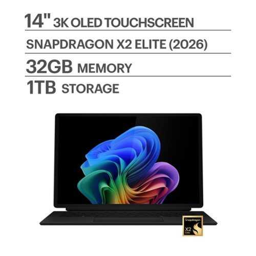 Rent to own ASUS - ProArt PZ14 14" OLED 3K Touch Detachable Laptop - Snapdragon X2 Elite 18-Core - 32GB RAM - 1TB SSD - Copilot+ PC - Nano Black
