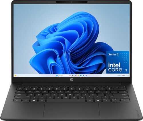 Rent to own HP - OmniBook 3 - 14" 2K Touchscreen Laptop - Intel Core 3 304 (2026) - 8GB Memory - 128GB UFS - Jet Black