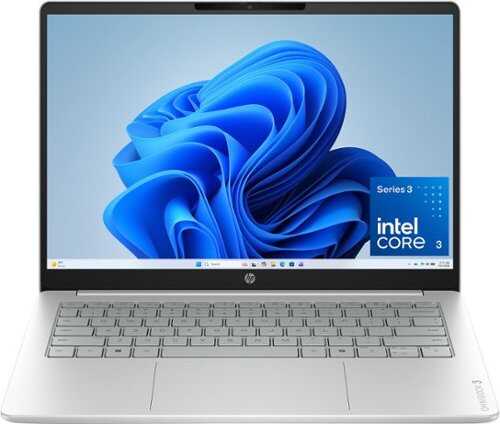 Rent to own HP - OmniBook 3 - 14" 2K Touchscreen Laptop - Intel Core 3 304 (2026) - 8GB Memory - 128GB UFS - Glacier Silver
