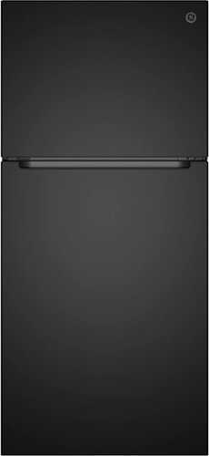 Rent to own GE - 30 in. Wide 19 Cu. Ft. Garage Ready Freestanding Top Freezer Refrigerator with Bright LED Lighting - Black
