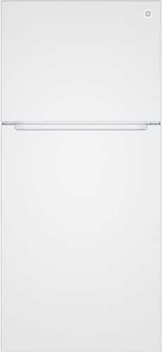 Rent to own GE - 30 in. Wide 21 Cu. Ft. Freestanding Garage Ready Top Freezer Refrigerator with Bright LED Lighting - White