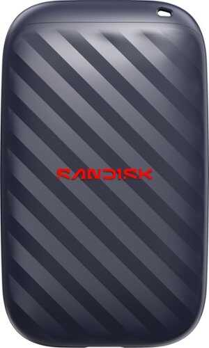 Rent to own SANDISK - 1TB Portable Drive - Up to 600MB/s Read Speeds, 4x Faster than HDD, Durable, Up to 2M Drop Protection, USB Type-C - Black
