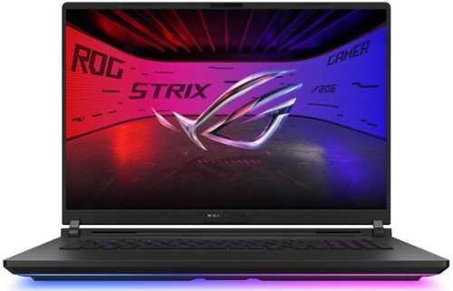Rent to own ASUS - ROG Strix SCAR 18 18" 4K 240Hz Gaming Laptop - Intel Core Ultra 9 HX Plus - 32GB RAM - NVIDIA GeForce RTX 5080 - 1TB SSD - Off Black