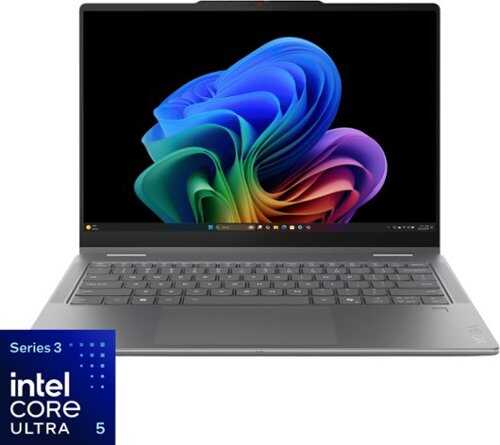 Rent to own Lenovo - Yoga 7i 2-in-1 14" 2K OLED Touchscreen Laptop - Intel Core Ultra 5 Processor 322 2026 - 8GB Memory - 512GB Storage - Luna Grey