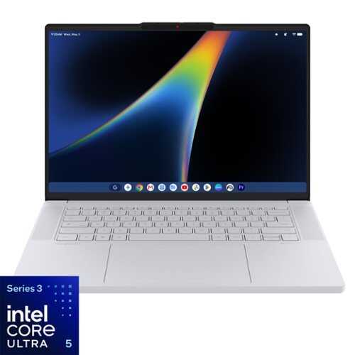 Rent to own Lenovo - Googlebook 15.3" 3K 120Hz OLED Touchscreen Laptop - Core Ultra 5 Processor 325 2026 - 16GB Memory - 512GB Storage - Cloud Grey