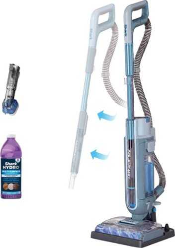 Rent to own Shark - AquaReach Cordless Vacuum and Mop, with Extendable Reach Wand - Blue