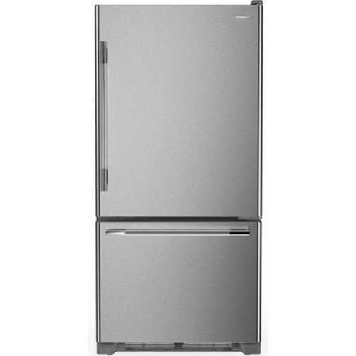 Rent to own KitchenAid - 22 Cu. Ft. 33-Inch Standard-Depth Bottom Mount Refrigerator with Right Door Swing - Stainless Steel