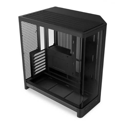 Rent to own NZXT - H6 - ATX Dual-Chamber PC Case with Seamless Curved Tempered Glass - Black