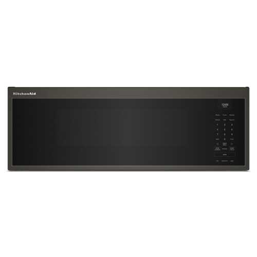 Rent to own KitchenAid - 1.1 Cu. Ft. Smart Low Profile Microwave Hood Combination with Dual Fan Ventilation - Black Ore