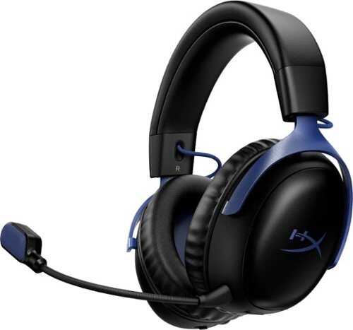 Rent to own HyperX - Cloud III S Wireless Gaming Headset for PC, PS5, PS4, Nintendo Switch, Mac, and Mobile - Black/Sci-Fi Blue (Special Edition)