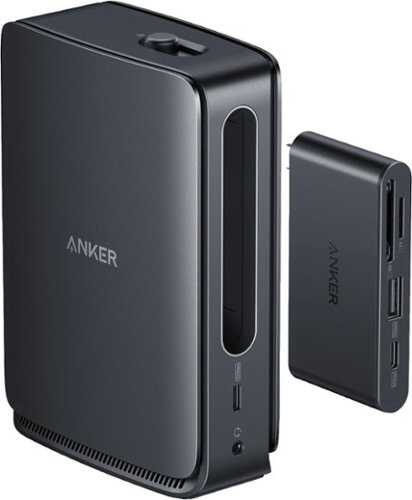 Rent to own Anker - Nano Docking Station (13-in-1, Triple Display, Built-In Removable Hub) - Black