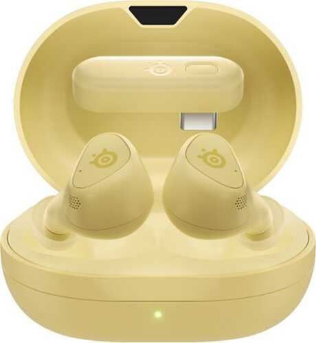 Rent to own SteelSeries - Arctis GameBuds True Wireless In-Ear Earbuds with 2.4GHz/Bluetooth for PS5/PS4, PC, Switch and Switch 2 - Yuzu