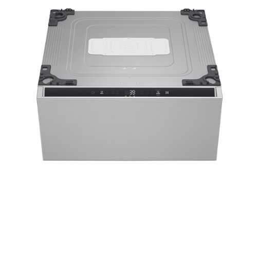 Rent to own LG - SIGNATURE SideKick 1.0 Cu. Ft. Pedestal Washer with Dual LED Display - Platinum Steel