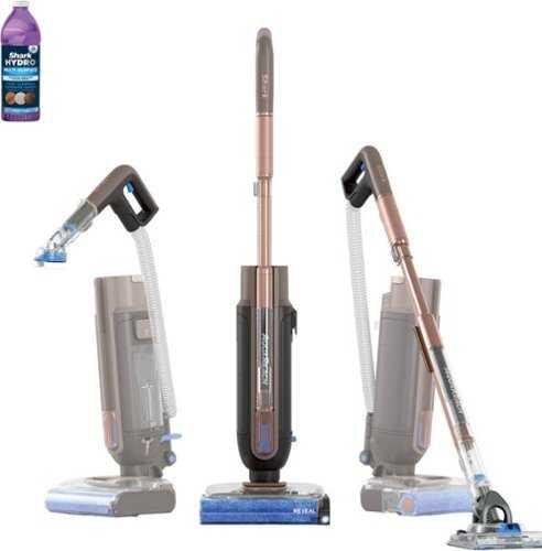 Rent to own Shark - AquaReach PRO Cordless Hard Floor Vacuum & Mop System with a Wand, Self-Sanitizing Dock - Brown