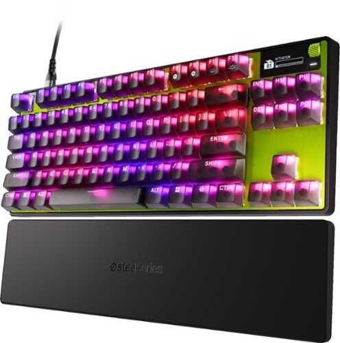 Rent to own SteelSeries - Apex Pro TKL Gen 3 Wired Magnetic Hall-Effect OmniPoint Adjustable Gaming Keyboard with Rapid Tap - Speed Edition - Green