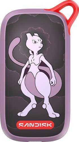 Rent to own SANDISK - 1TB Pokémon Portable SSD, Mewtwo Edition, up to 5x faster than old-school portable hard drives - purple