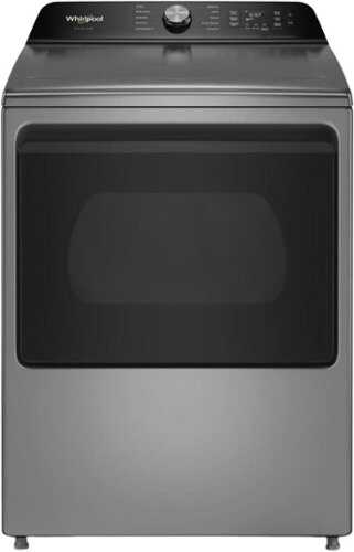 Rent to own Whirlpool - 7.5 cu. ft. Smart Electric Top Load Dryer with Steam Iron and AI Dry - Radiant Silver