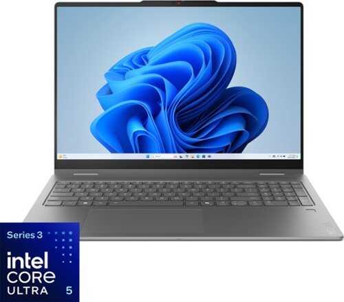 Rent to own Lenovo - Yoga 7i 2-in-1 16" 2K OLED Touchscreen Laptop - Intel Core Ultra 5 Processor 322 2026 - 8GB Memory - 512GB Storage - Luna Grey
