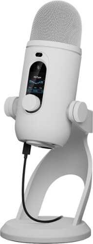 Rent to own Logitech - Blue Yeti 2 USB Mic for Gaming with Voice Proximity Sensor and AI-Powered De-Noiser for PC, Mac - Off-white