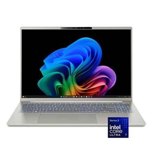 Rent to own Acer - Swift Go 16 AI - Copilot+ PC - 16" OLED Touch Laptop - Intel Core Ultra 7 355 2026 - 16GB Memory – 1TB Storage - Vapor Silver