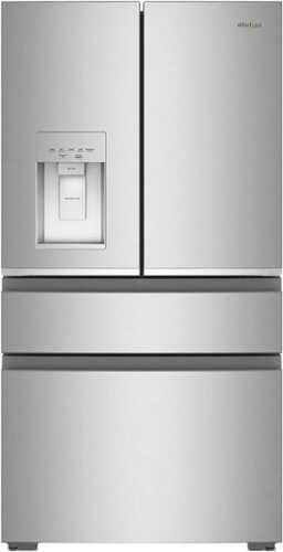 Rent to own Whirlpool - 36-inch TRUE Counter Depth 4-Door French Door Refrigerator with Nugget Ice - 22 cu. ft - Fingerprint-Resistant Stainless Finish