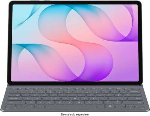 Rent to own Samsung - Galaxy Tab S12+ Book Cover Keyboard Slim - Black