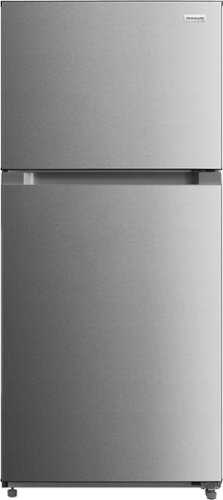 Rent to own Frigidaire - 22 Cu. Ft. Garage Ready Top Freezer Refrigerator - Fingerprint-Resistant Stainless Steel Look