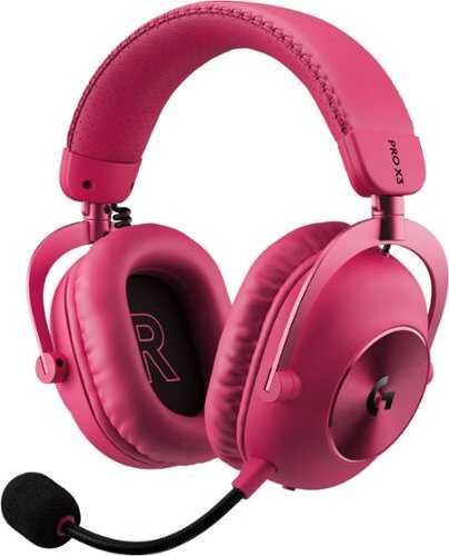 Rent to own Logitech - G PRO X3 LIGHTSPEED Wireless Gaming Headset with Bluetooth/USB/3.5 mm Aux for PC, PS5, PS6 - Pink Magenta